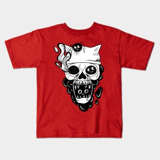 Skull and spiders Kids T-Shirt